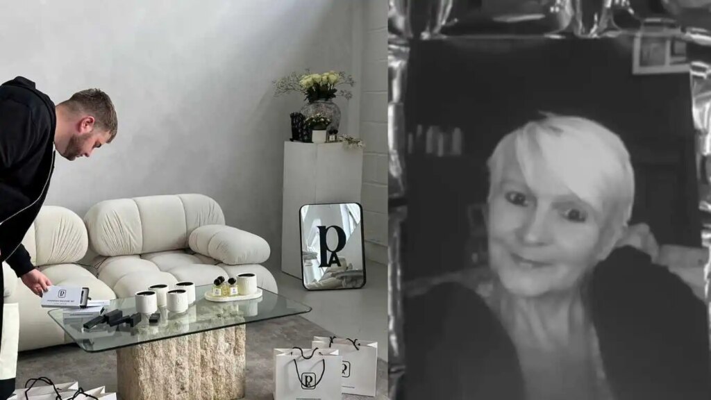 Un fils gay crée une marque en l'honneur de sa défunte mère « extrêmement solidaire » : « Elle continue de vivre » Georgie Aldous created Pembroke Avenue in memory of his late mother, Tracy.