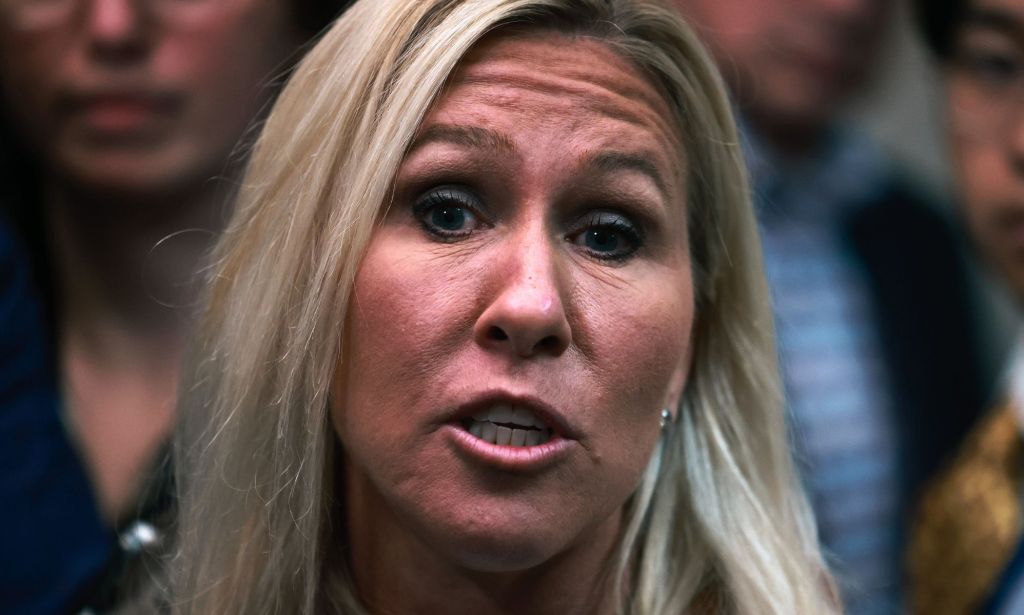 Marjorie Taylor Greene, en photo.