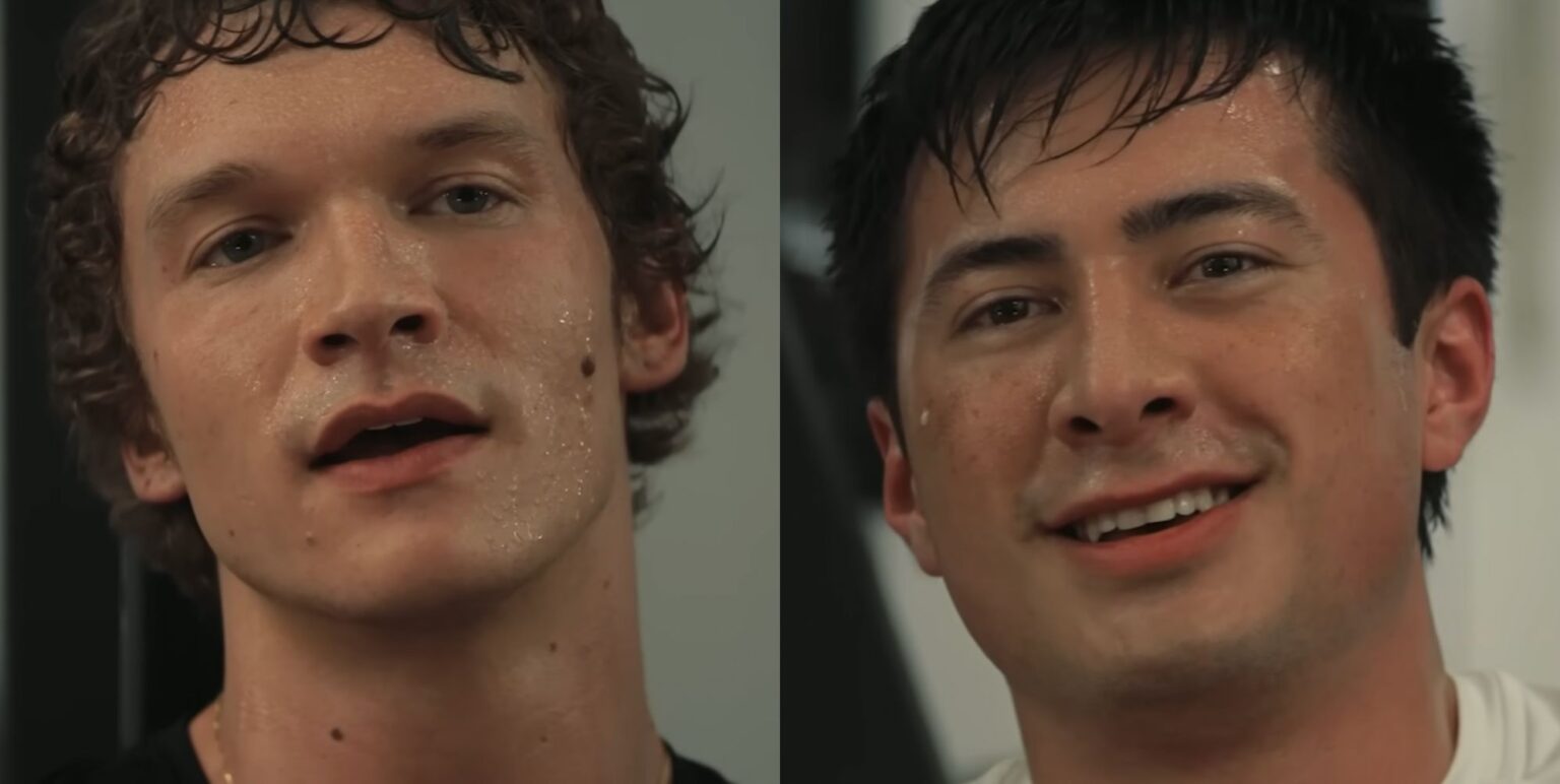 Les stars du drame torride de hockey gay Heated Rivalry n'avaient « aucune frontière » avec de nombreuses scènes de sexe Connor Storrie and Hudson Williams as Ilya Rozanov and Shane Hollander in Heated Rivalry.