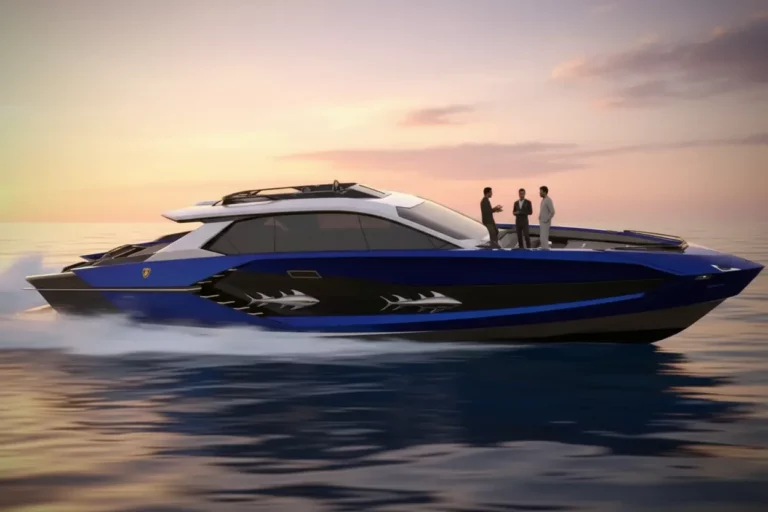 Un millionnaire s’offre le tout premier yacht Lamborghini de 7600 chevaux : luxe extrême et débat animé dans le monde du prestige