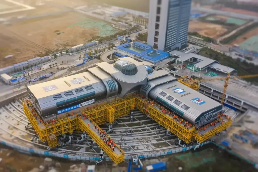 Voici comment la Chine a déplacé un bâtiment de 30 000 tonnes sur 300 mètres, un exploit record validé mondialement