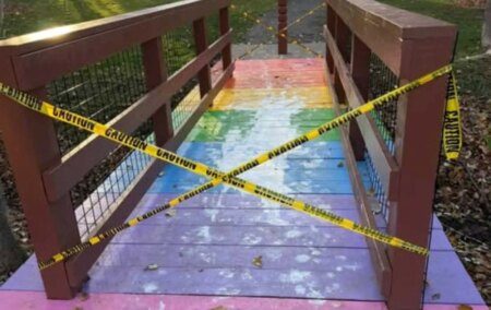 Un pont arc-en-ciel pour commémorer les animaux morts des enfants vandalisés – et tout le monde dit la même chose