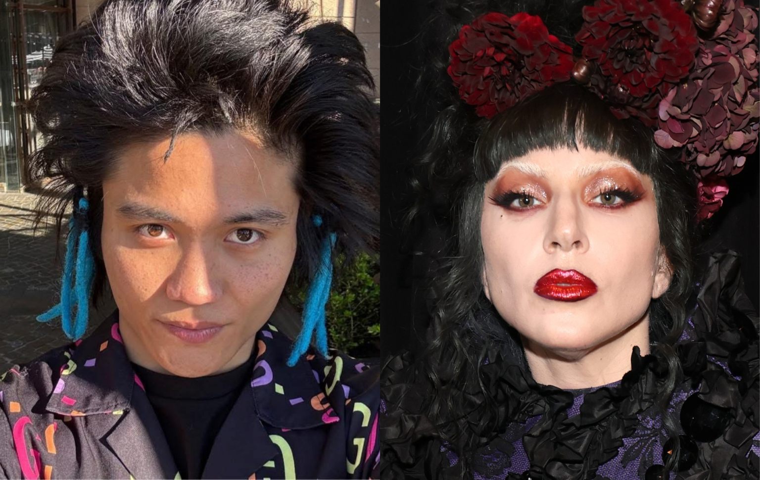 L'homme qui a abordé Ariana Grande expulsé du spectacle Lady Gaga Mayhem Ball Image of Pyjama Man Johnson Wen and Lady Gaga