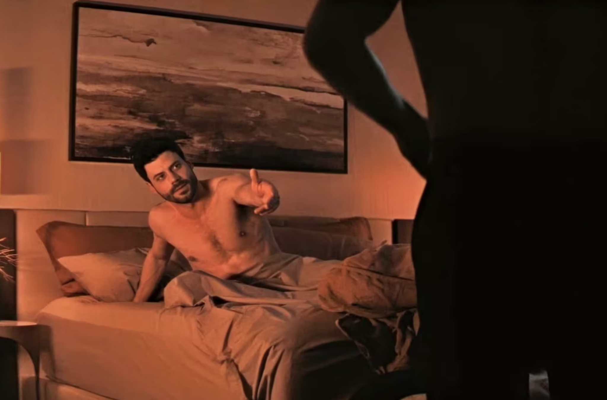 François Arnaud dans le rôle de Scott Hunter et Robbie GK dans le rôle de Kip Grady dans Heated Rivalry. Photo : HBO Max/Crave Canada