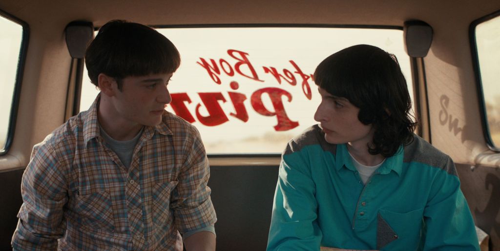 Une image de Mike Wheeler et Will Byers de la quatrième saison de Netflix.