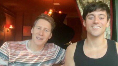 Tom Daley and his husband, Dustin Lance Black.