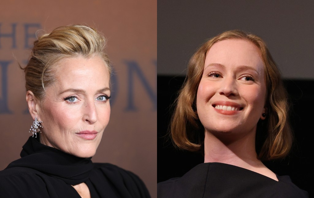Gillian Anderson et Hannah Einbinder, photos à la tête