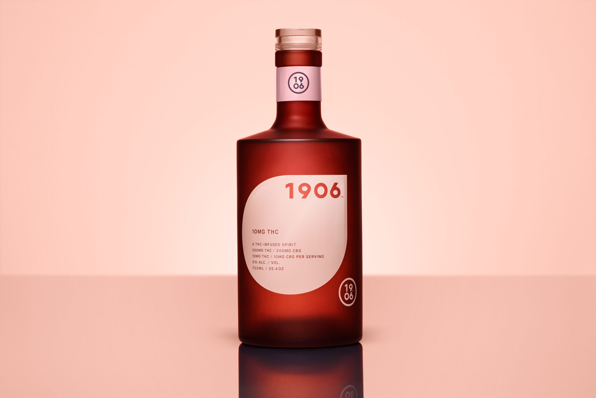 À 59 $, chaque bouteille contient 200 mg de THC + 200 mg de CBG (5 mg/portion), offrant une alternative partageable et rentable aux boissons au cannabis en portion individuelle. Photo de : 1906 Spiritueux