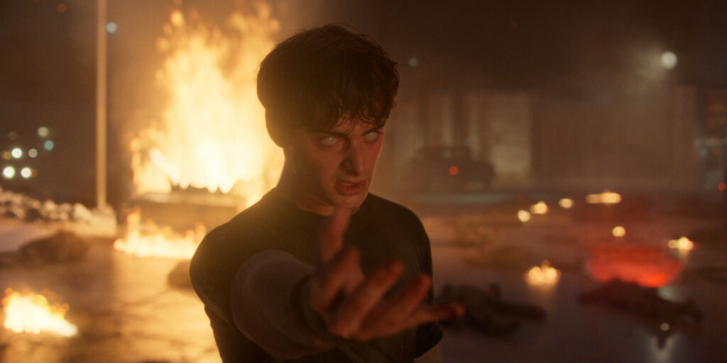 CHOSES ÉTRANGERS : SAISON 5. Noah Schnapp dans le rôle de Will Byers dans Choses étranges : Saison 5. Cr. AVEC L'AUTORISATION DE NETFLIX © 2025