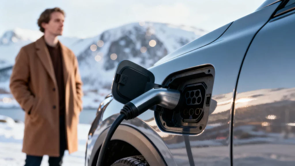C’est officiel : malgré le froid extrême, la Norvège explose les records avec presque toutes ses nouvelles voitures 100 % électriques