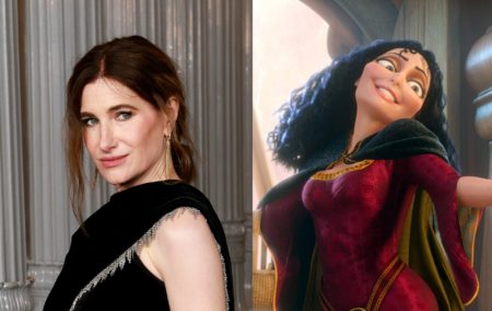images of Kathryn Hahn beside Tangled