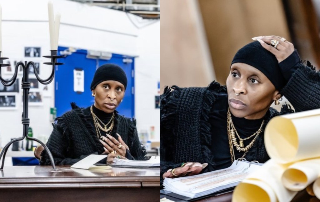 Cynthia Erivo en répétitions pour Dracula.