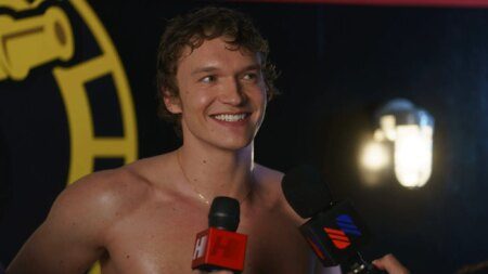 Connor Storrie as Ilya Rozanov in Heated Rivalry