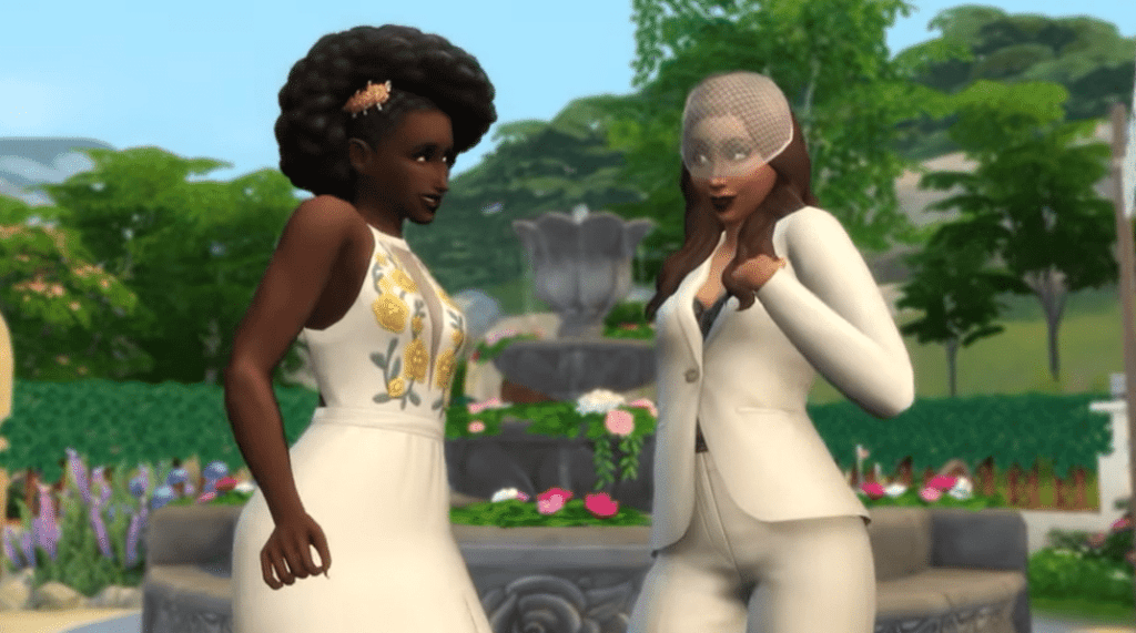 Les Sims 4 publient une bande-annonce pleine de joie queer pour le nouveau pack de jeu Mes histoires de mariage.