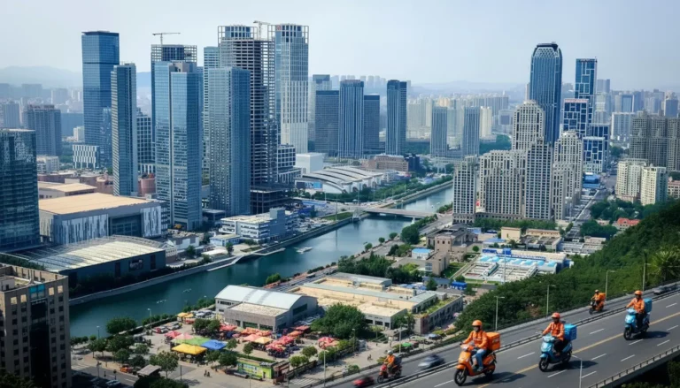 J’ai testé ce nouveau job des gratte-ciels chinois : la livraison de repas, métier de la survie dans les tours géantes