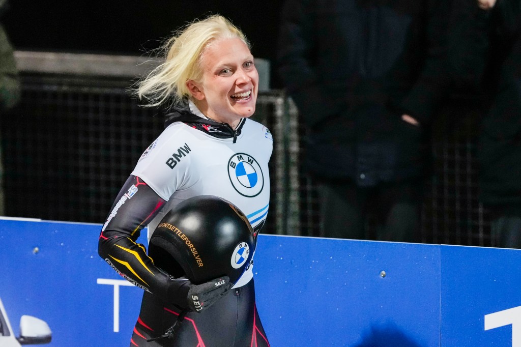 Kim Meylemans, de Belgique, participe au skeleton féminin