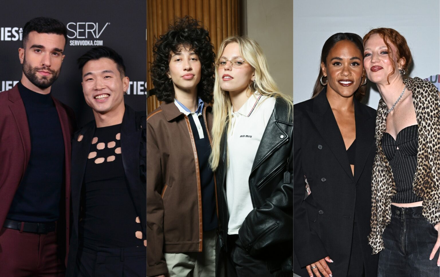 15 couples de célébrités LGBTQ+ dont on ne se lasse pas pour la Saint-Valentin John-Michael Kelly and Joel Kim Booster, Towa Bird and Reneé Rapp, and Alex Scott and Jess Glynne.