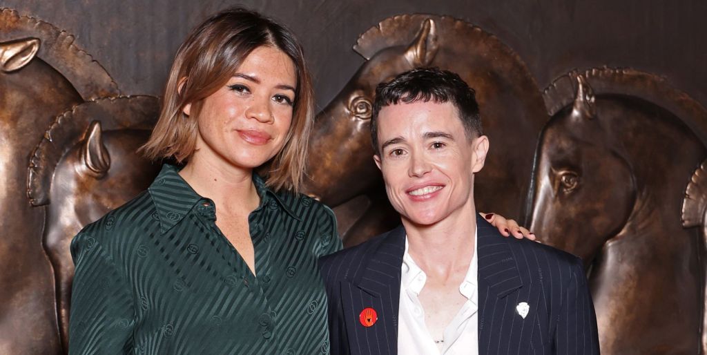 Julia Shiplett et Elliot Page à la Fashion Week de Milan.