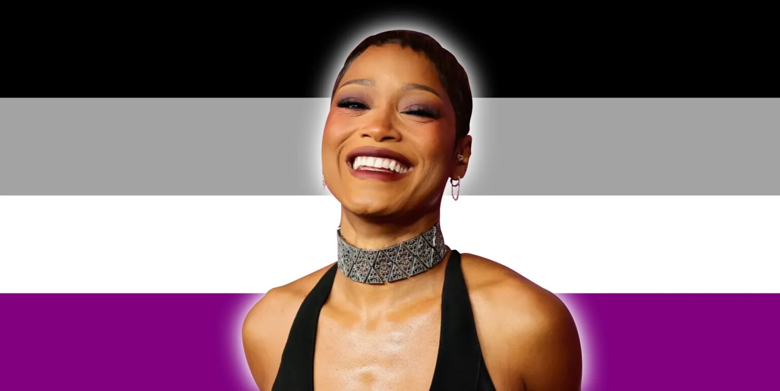 Que signifie asexuelle alors que Keke Palmer dit qu'elle est « presque sûre » que cela la décrit Asexual flag and Keke Palmer