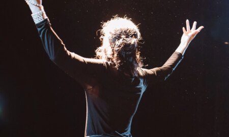 A person on a stage.