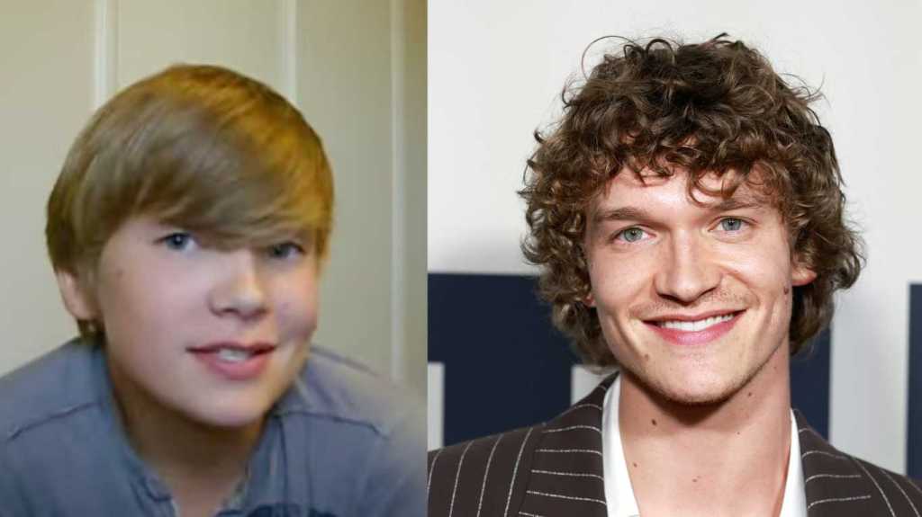 Connor Storrie a répondu à une vidéo refaite surface de lui-même à 12 ans (à gauche)