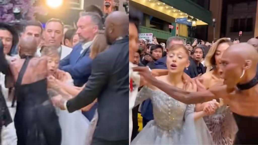 Cynthia Erivo a défendu Ariana Grande contre un fan lors de la première de Wicked: For Good.