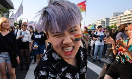 A Pride event in South Korea.