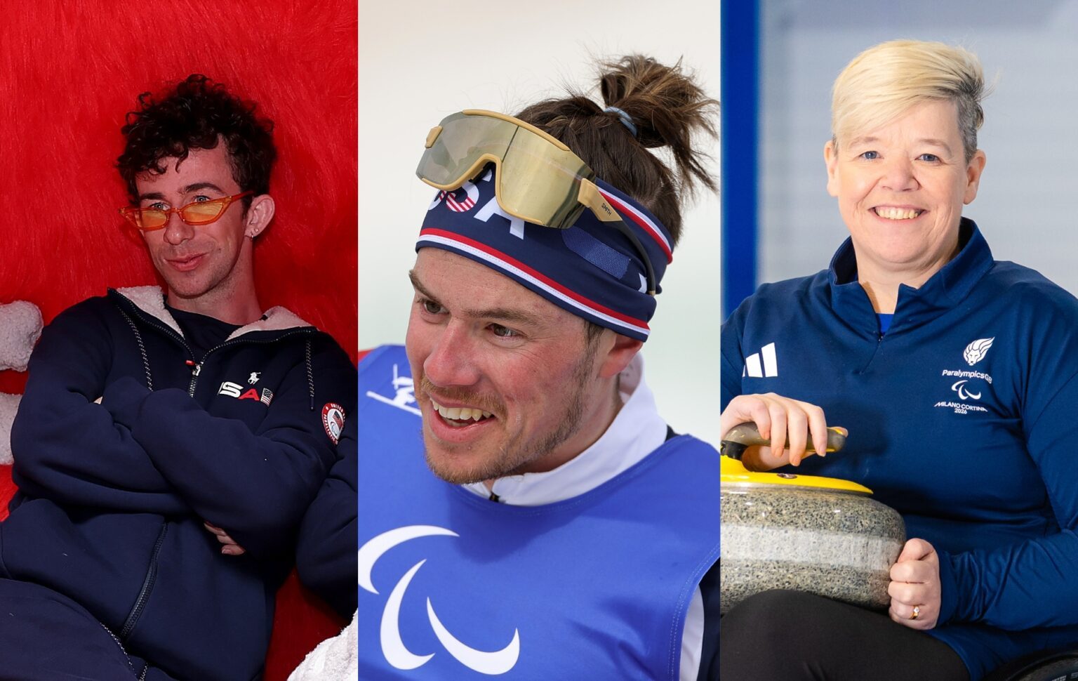 Les athlètes LGBTQ+ inspirants à encourager aux Jeux paralympiques d’hiver de 2026 Michael O’Hearn, Jake Adicoff and Jo Butterfield are part of Team LGBTQ+ at the Paralympic Winter Games.