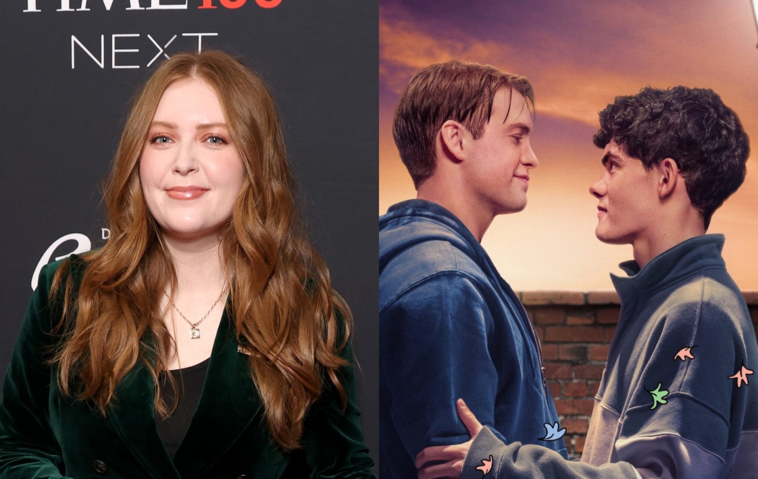 Heartstopper Forever reçoit une mise à jour de la date de sortie d'Alice Oseman Alice Oseman headshot and still of HeartstopperNick Nelson (Kit Connor) and Charlie Spring (Joe Locke).