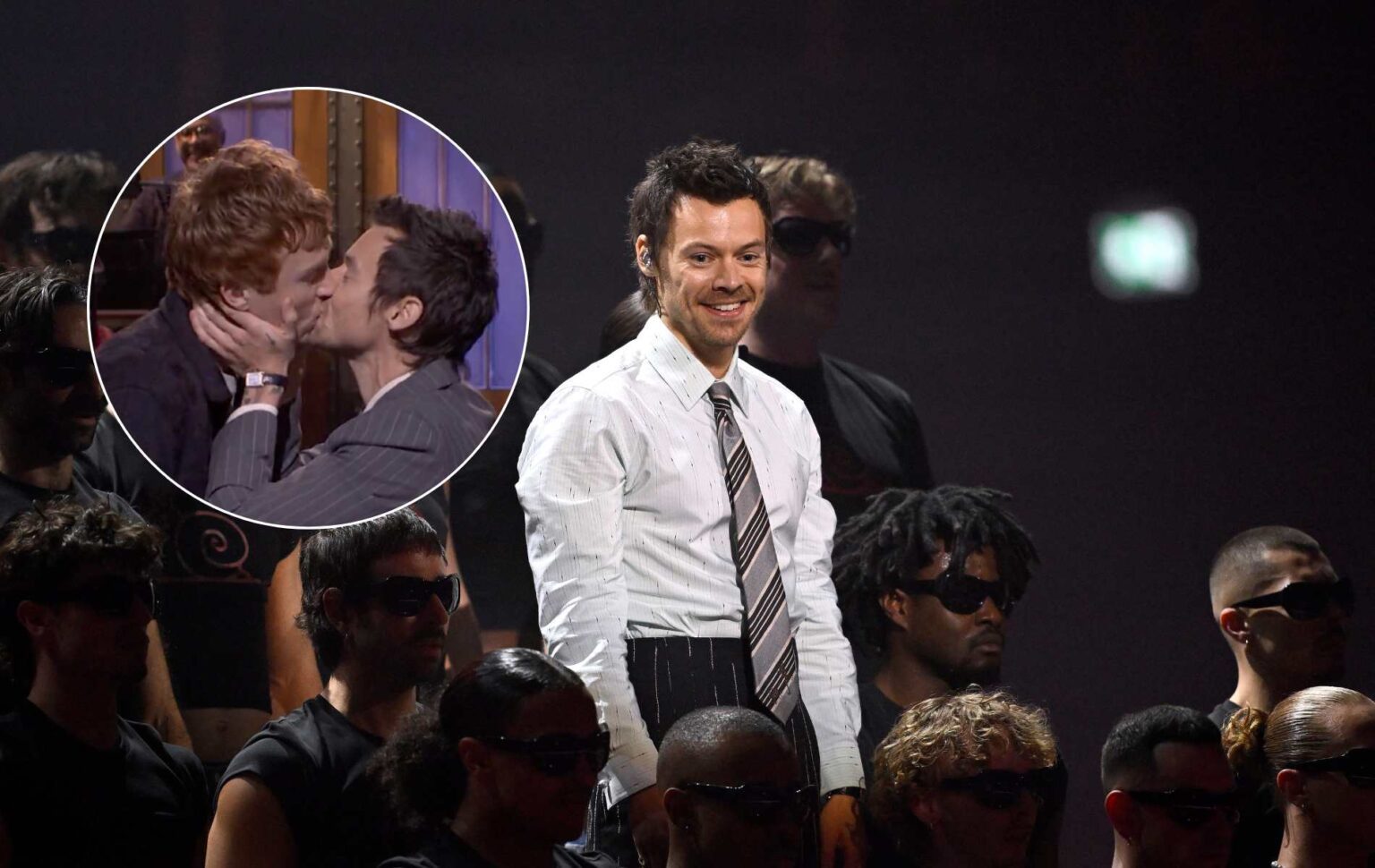 Harry Styles répond à nouveau aux allégations de « queerbaiting » avec un baiser sur SNL Harry Styles répond à nouveau aux allégations de « queerbaiting » avec un baiser sur SNL