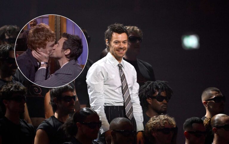 Harry Styles répond à nouveau aux allégations de « queerbaiting » avec un baiser sur SNL Harry Styles répond à nouveau aux allégations de « queerbaiting » avec un baiser sur SNL