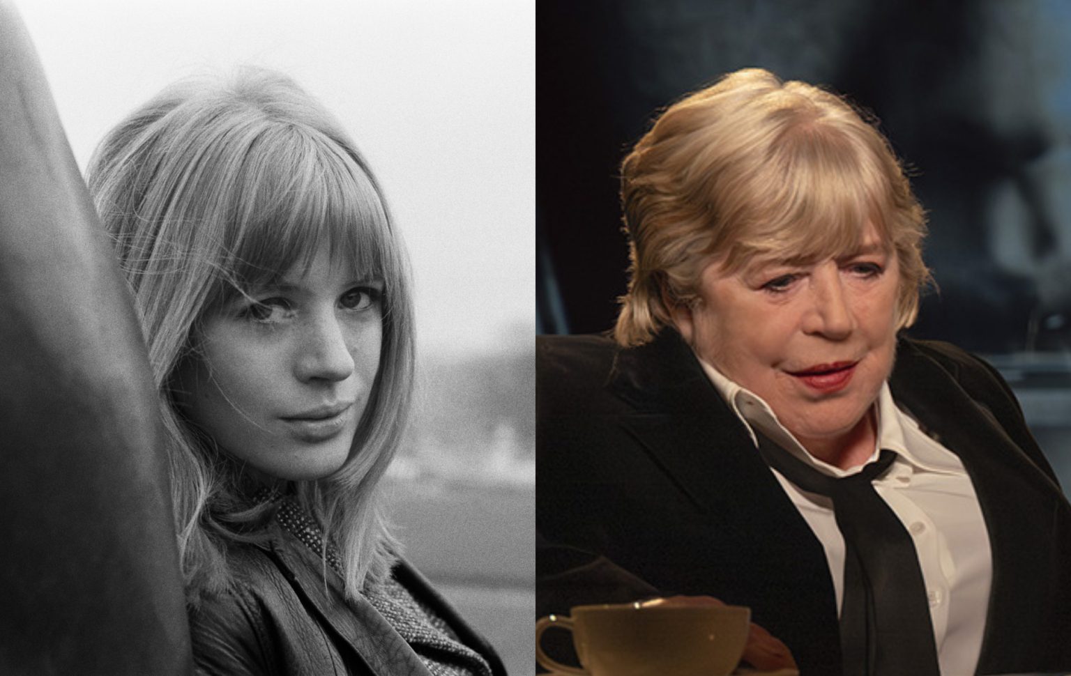 Tout ce que Marianne Faithfull a dit sur sa bisexualité lors de la sortie du nouveau film Broken English Marianne Faithfull stills, one black and white and the other more recent in colour