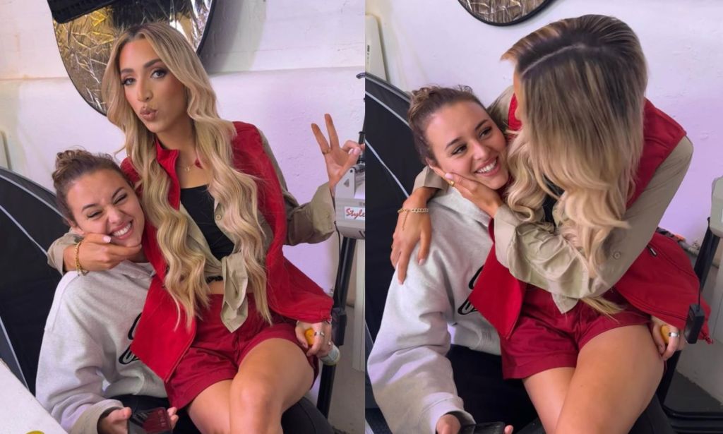 Ella Rutherford et sa petite amie GK Barry