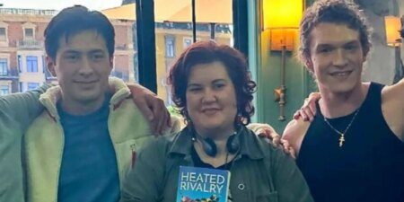 Hudson Williams, Rachel Reid and Connor Storrie