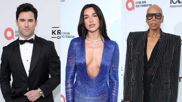 Dans les coulisses de la soirée des Oscars organisée par Elton John et qui a permis de récolter 10,6 millions de dollars pour aider à mettre fin au sida Logo