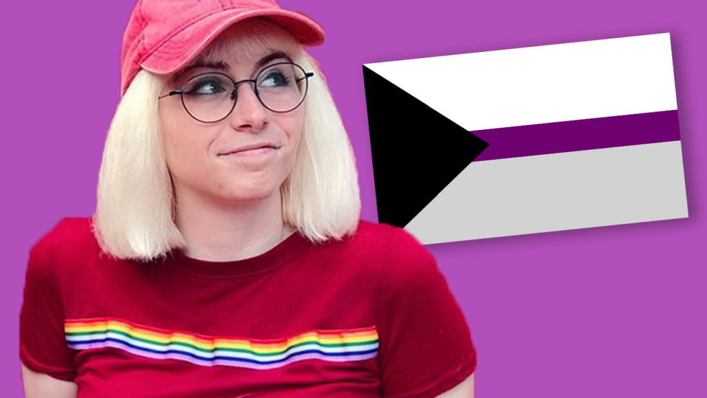 « Non, ce n'est pas un choix » – Cinq choses que les personnes demisexuelles veulent que vous compreniez Demisexual YouTuber Christi Kerr busts myths about demisexuality (PinkNews)