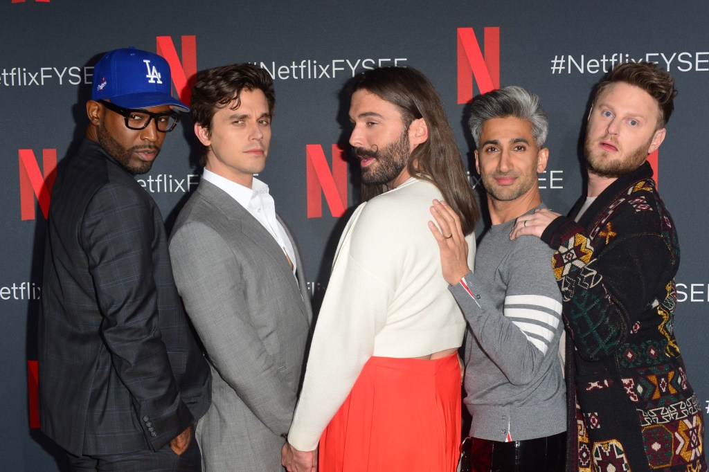 Casting queer eye (LR) Karamo Brown, Antoni Porowski, Jonathan Van Ness, Tan France et Bobby Berk