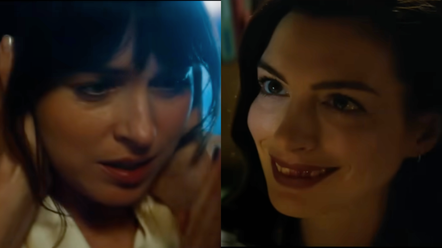 Anne Hathaway et Dakota Johnson partagent un baiser tordu dans la première bande-annonce de « Verity » Logo