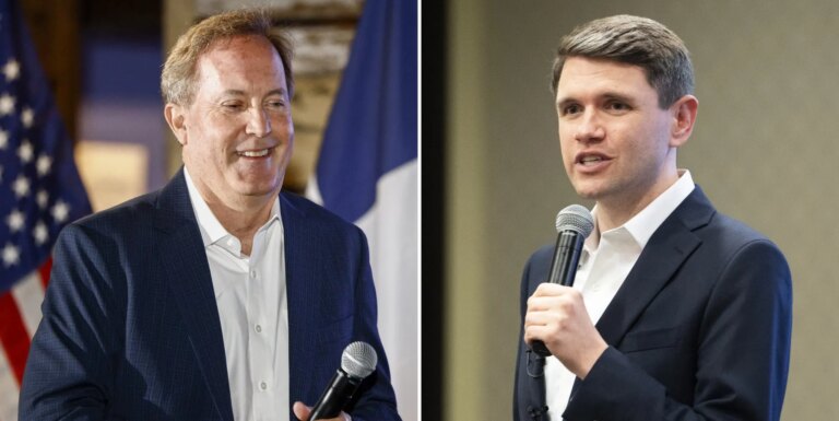 Le procureur général du Texas, Ken Paxton, qualifie James Talarico de « bizarre » pour son soutien aux enfants trans Ken Paxton and James Talarico