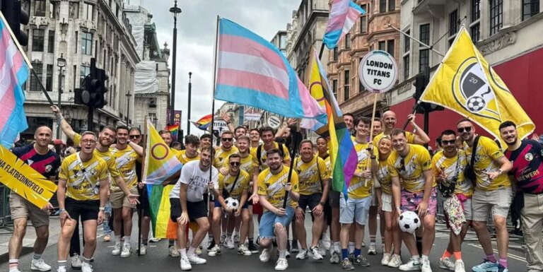Match de football LGBTQ+ abandonné après une accusation de perturbation homophobe London Titans FC