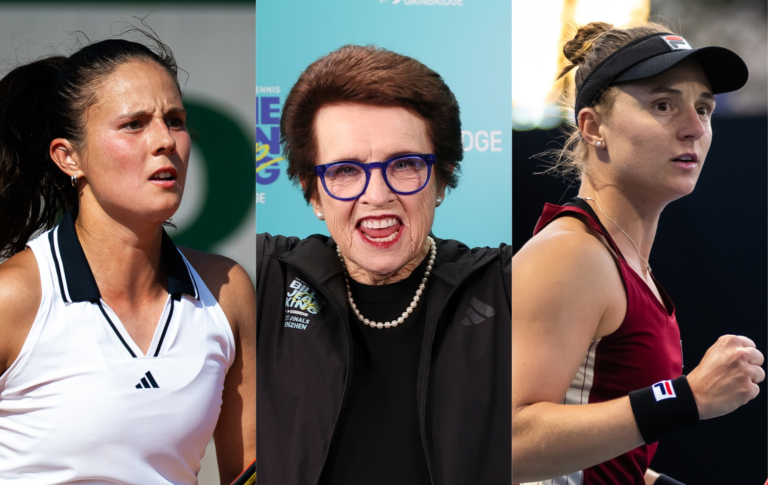 Les joueurs de tennis LGBTQ+ qui ont servi à Wimbledon Daria Kasatkina, Billie Jean King and