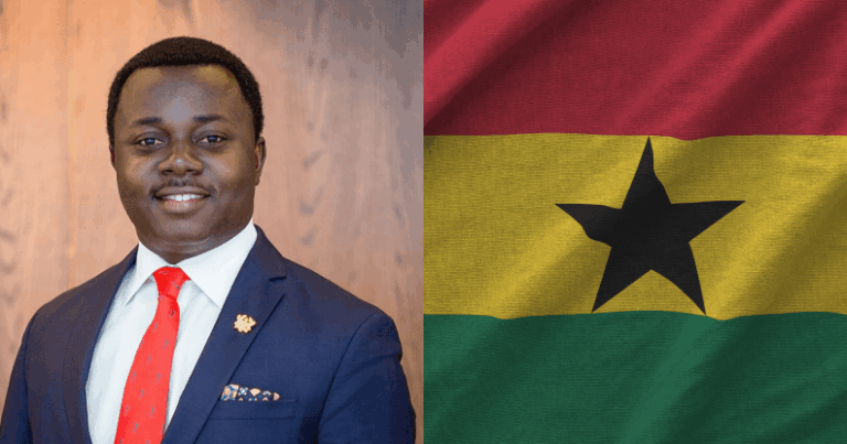 Le parlement du Ghana approuve un projet de loi anti-LGBTQ+ qui criminalise l'identification comme homosexuelle Le révérend John Ntim Fordjour et le drapeau ghanéen côte à côte