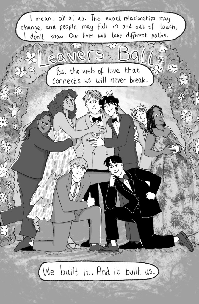 Illustration du Balle des Leavers Volume 6 de Heartstopper