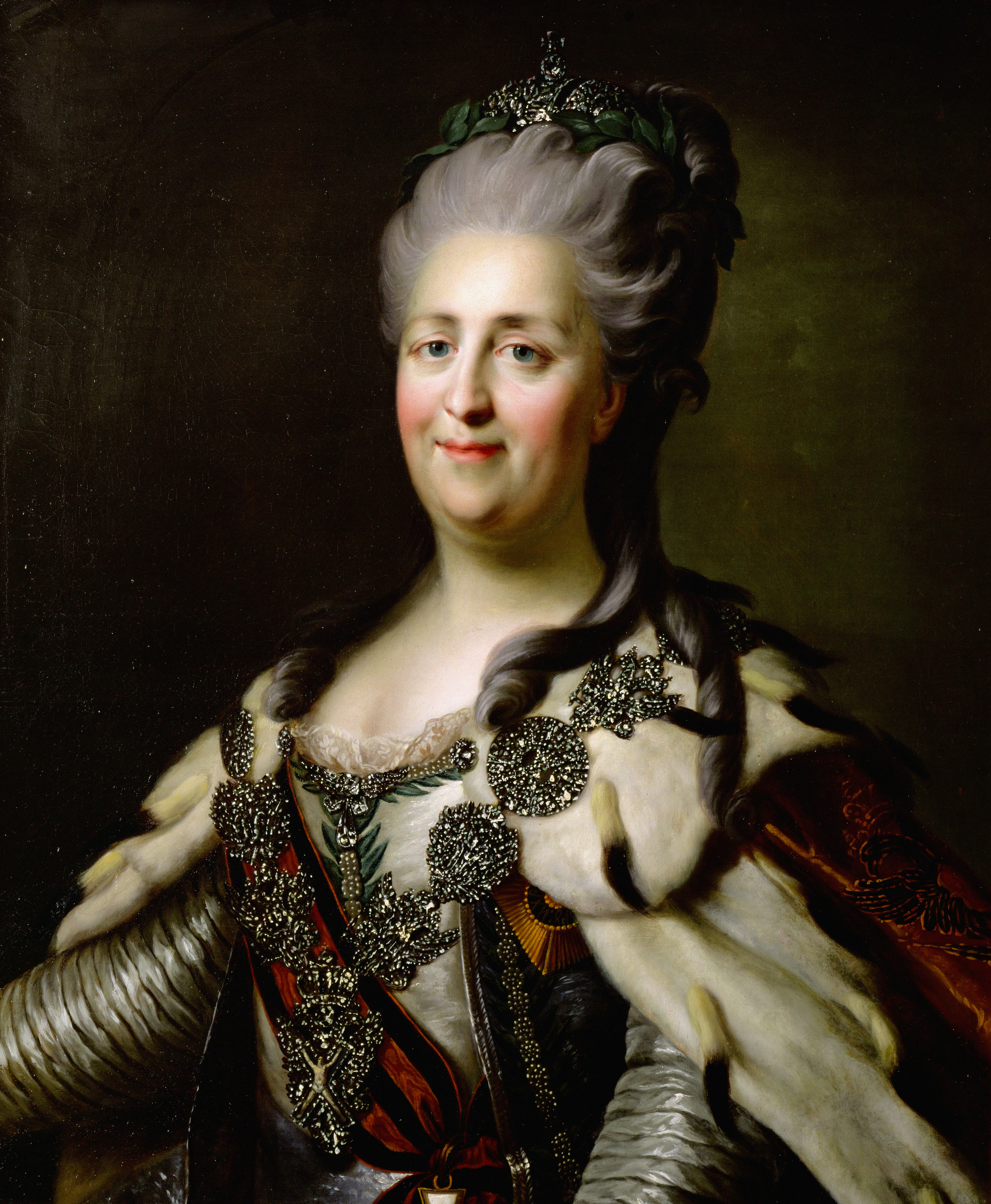 Un portrait de l'impératrice Catherine II de Russie