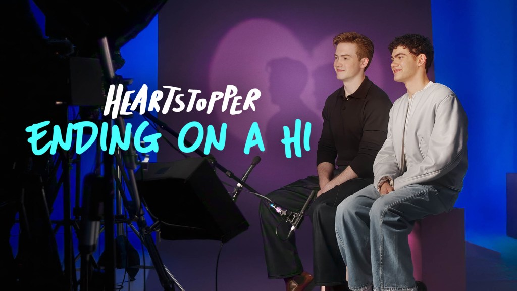 Heartstopper : Fin sur un Hi still : Kit Connor et Joe Locke étaient assis sur le plateau