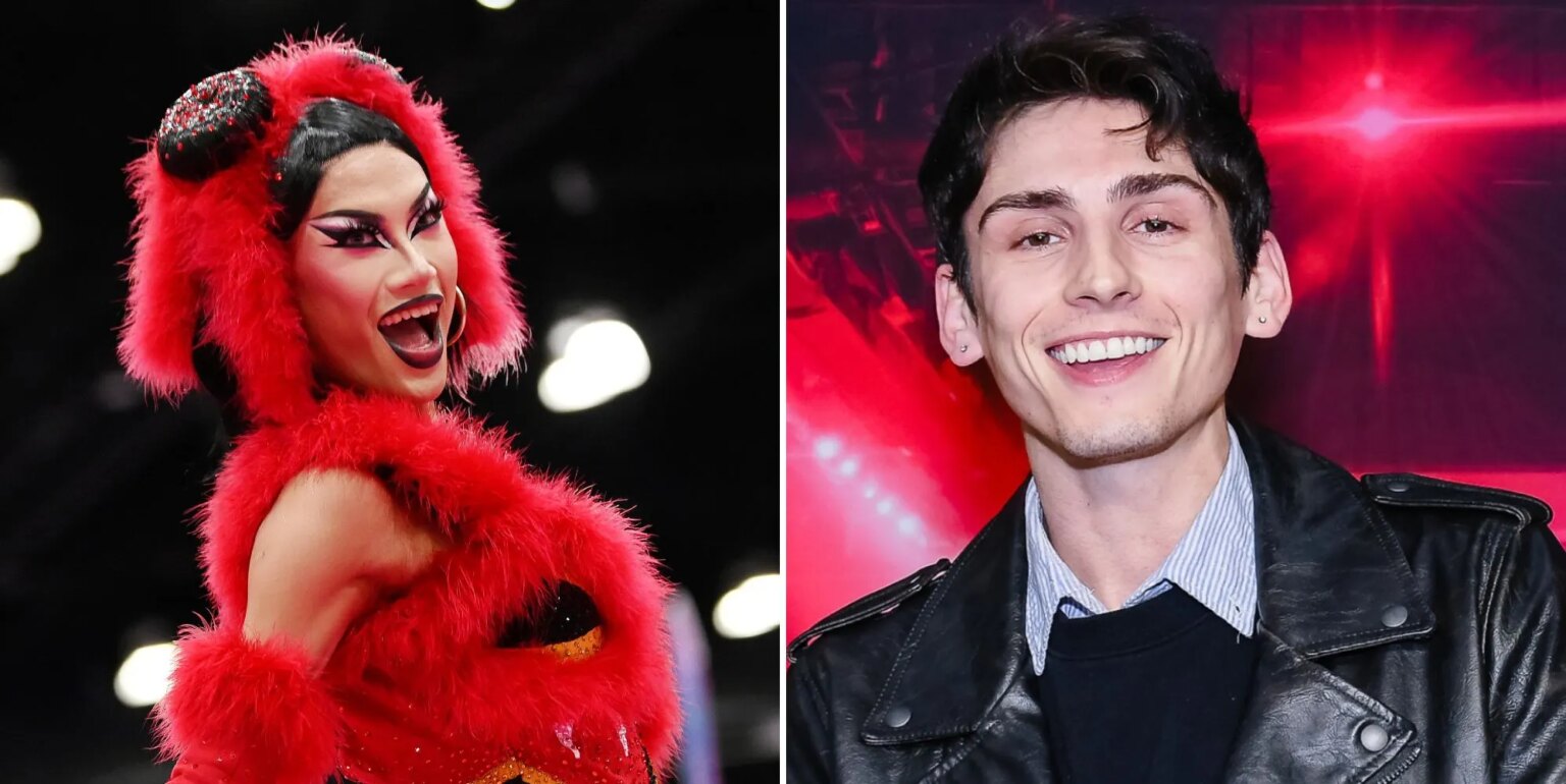 Aurora Matrix, la gagnante canadienne de la Drag Race, parle de sa relation avec la star de Heated Rivalry Aurora Matrix and Matthew Finlan