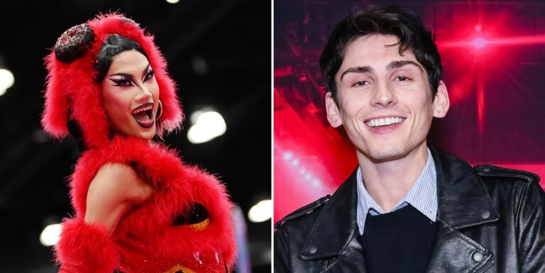 Aurora Matrix, la gagnante canadienne de la Drag Race, parle de sa relation avec la star de Heated Rivalry Aurora Matrix and Matthew Finlan