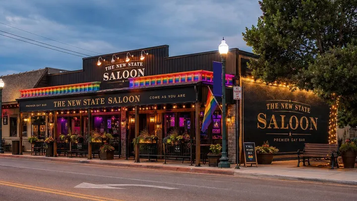 Un tristement célèbre salon anti-LGBTQ+ de l'Idaho est à vendre et les habitants veulent le rendre gay Logo