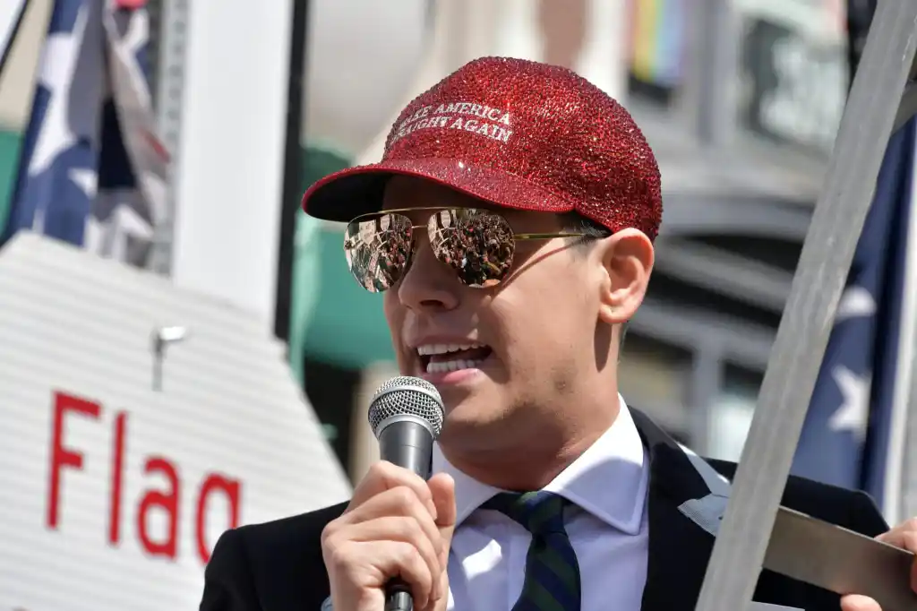 Milo Yiannopoulos au Boston Straight Pride Parade le 31 août 2019