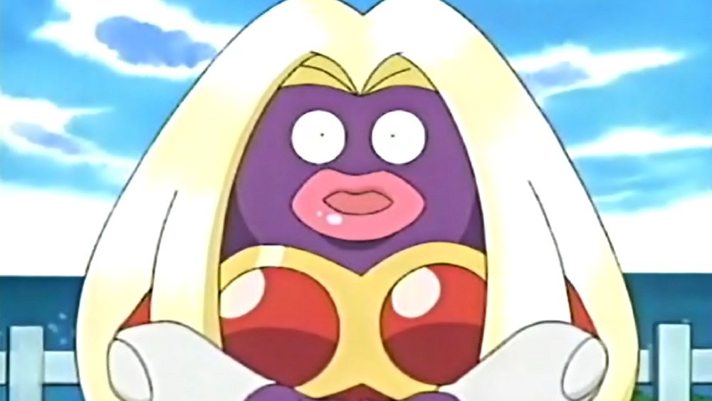 Jynx : un Pokémon au visage violet avec des seins rouges et des cheveux blonds décolorés